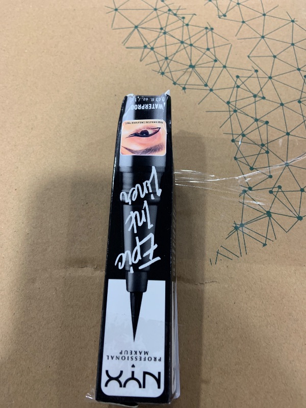 Photo 1 of NYX PROFESSIONAL MAKEUP Epic Ink Liner, Waterproof Liquid Eyeliner - Black, Vegan Formula