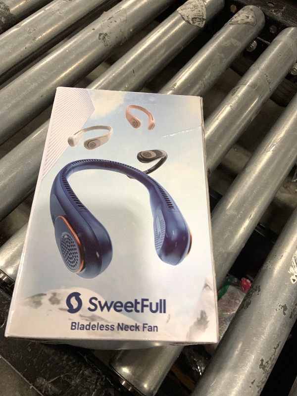 Photo 1 of SWEETFULL Portable Neck Fan 360° Cooling Bladeless Personal Fan | No Hair Twisting - 4000mAh USB Rechargeable Wearable Fan for Travel, Birthday Gifts for Men, Women, Mom, and Dad