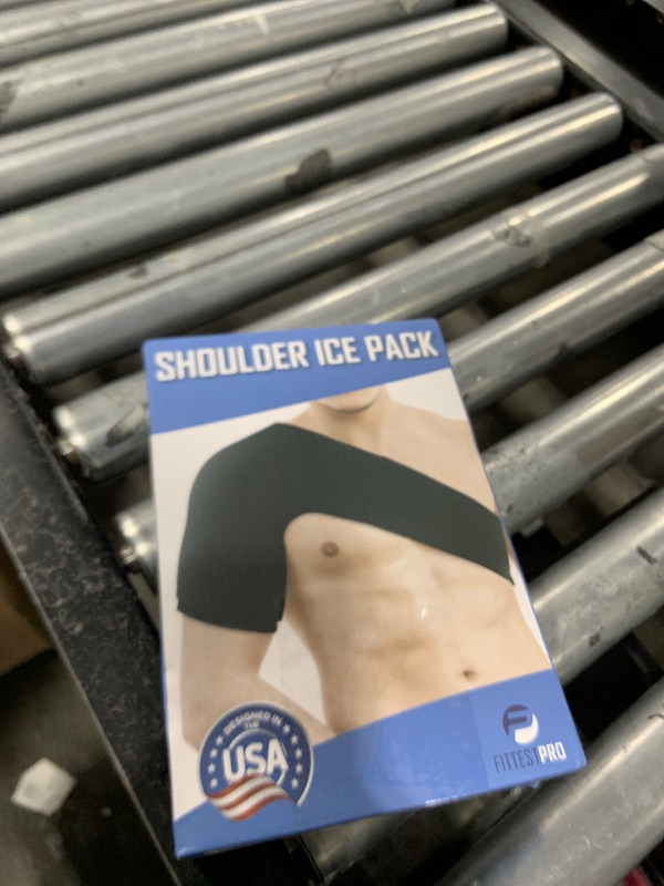 Photo 1 of Fittest Pro Shoulder Ice Pack Wrap, HSA or FSA Eligible, Reusable Cold Therapy Wrap for Tendonitis, Swelling, Rotator Cuff, and Recovery - Shoulder Brace Compression Sleeve
