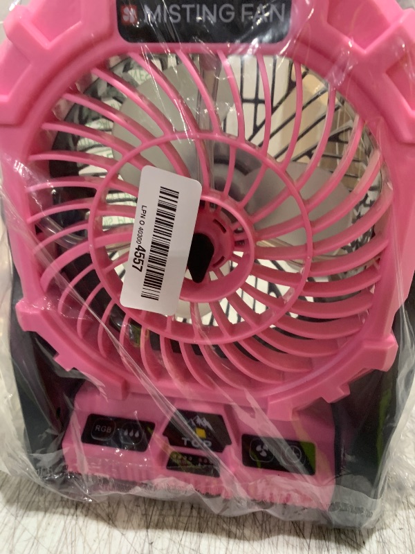 Photo 1 of Misting Fan Portable with RGB Lantern, 30000 mAh Rechargeable Camping Mist Fan with Emergency Battery Power Bank Hurricane Supplies, Perfect Cooling Mister for Outdoor Travel