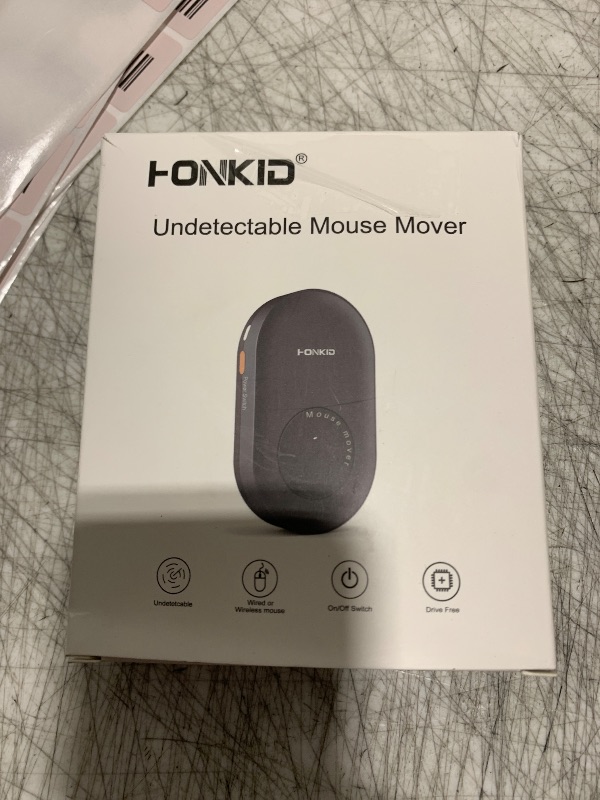Photo 1 of HONKID Undetectable Mouse Jiggler - Auto Mover with On/Off Switch & USB Port, No Software Needed, Prevent Sleep/Lock for Home Office & PC/Mac/Desktop (Blue Black), Perfect for Gifts/Remote Work