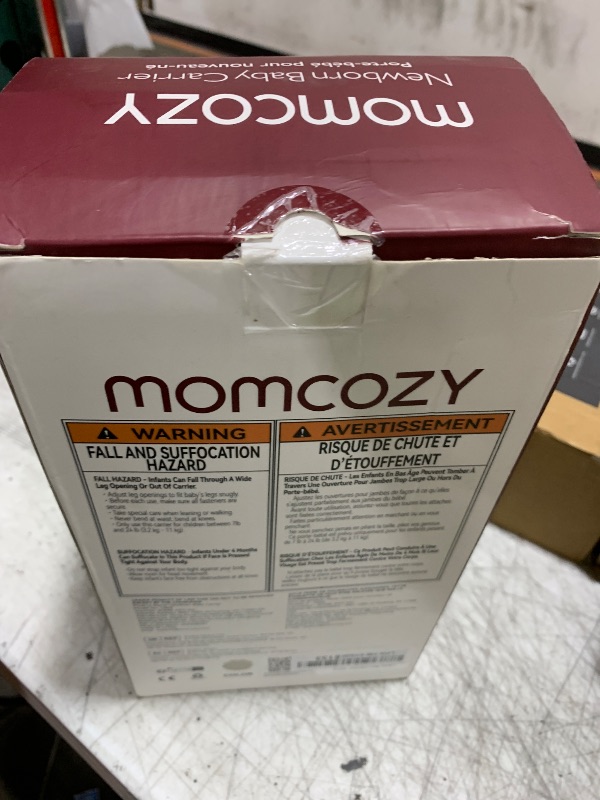 Photo 1 of Momcozy Newborn Baby Carrier - Ergonomic, Cozy and Lightweight Carrier for 7-24lbs, Adjustable Neck Support with Sunshield, Breathable Airmesh Perfect for Summer Outing, Khaki