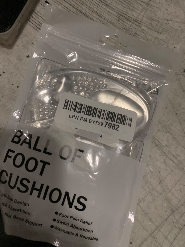 Photo 1 of ZUCNANA Ball of Foot Cushions (2 Pairs Gel Shoe Inserts), Heel Inserts for Women, Non Slip Heel Pads, Heel Cushions for Women Foot Pain Relief and Comfort, One Size Fits Any (Clear)