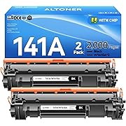 Photo 1 of 141A Toner Cartridge 2-Pack HP141A W1410A Black (with Latest Chip) – High-Capacity Replacement Compatible for HP Laserjet M110w / M139w / M140w Series | 2,000-Page Yield | 141 Monochrome Ink
