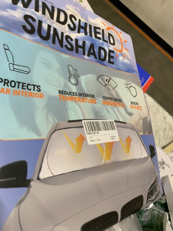 Photo 1 of Sunshade Cover for Chevy Silverado 1500 Windshield Sun Shade for 2019-2024 2025 2026 Chevy Silverado 1500, Regular cab, Crew cab, Double Cab 2Dr 4Dr Window Shields Sun Visor Protector Blocks UV Rays
