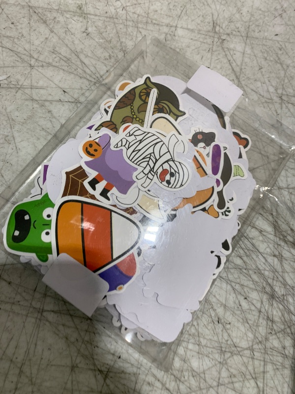 Photo 1 of 300 PCS Halloween Pumpkin Stickers, Vinyl Waterproof Stickers for Water Bottles Laptop Skateboard Computer, Halloween Party Favors Gifts Funny for Kids Teens Adults