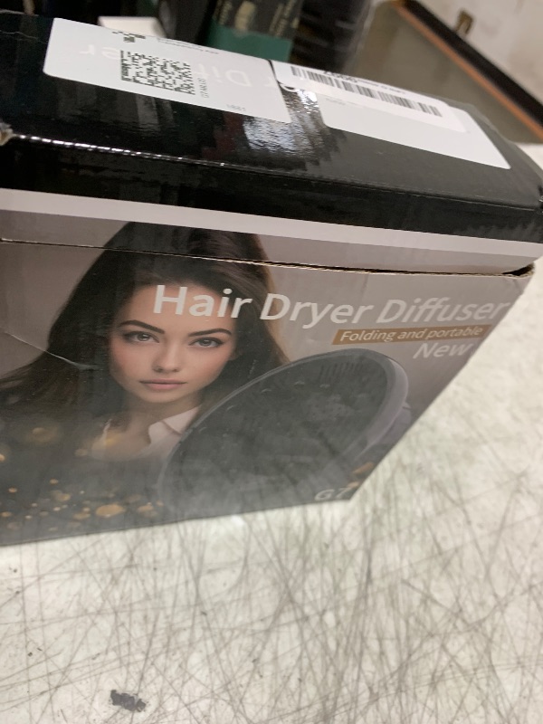 Photo 1 of Hair Diffuser, Diffuser Attachment for Hair Dryer, Hair Diffuser for Curly Hair, Universal Diffuser for 1.4-2.6" Hair Blow Dryer Long Thick Curly Wavy Hair, Hair Attchment for Women, Black