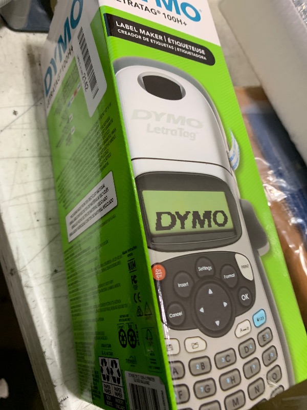 Photo 1 of DYMO Label Maker Machine with Tape - 100H LetraTag Handheld, Comes with 3 LT label tapes. Great for Home & Office Organization