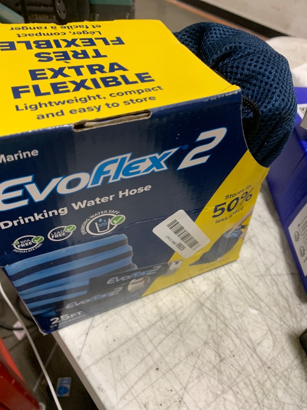 Photo 1 of Camco EvoFlex2 25-ft Drinking Water Hose - RV Drinking Water Hose Reinforced with Fabric & Ultra Lightweight - Contains No Lead, No BPA & No Phthalate - Abrasion Resistant (22577)