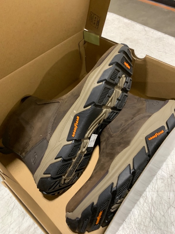 Photo 1 of Skechers USA Men's Men's Respected-Evanston Chelsea Boot, Cocoa, 11