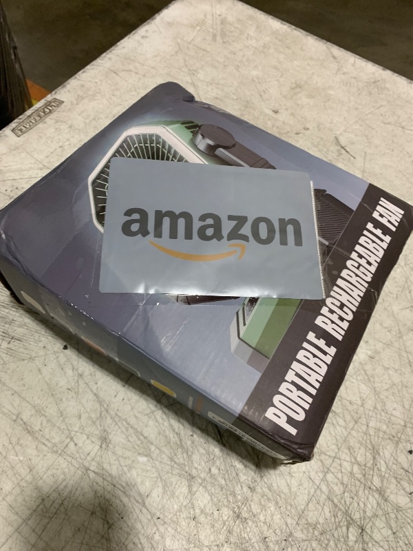 Photo 1 of Portable Fan 24000mAh Battery Powered with Remote & LED, 4 Speed Strong Airflow, Desk/Camping/Outdoor/Gym Fan for Office Travel Treadmill Camping Gear