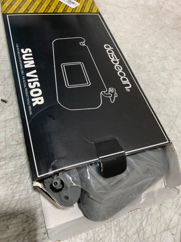 Photo 1 of Dasbecan Left Driver Side Sun Visor Compatible with Toyota Tacoma 2005-2012 2013 2014 2015 74320-04181-B1 Gray Without Light