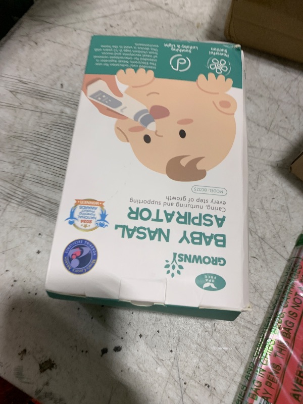 Photo 1 of GROWNSY Nasal Aspirator for Baby, Electric Baby Nose Sucker with Larger Suction Chamber and More Powerful Suction, Automatic Nose Cleaner with Music and Light Soothing Function
