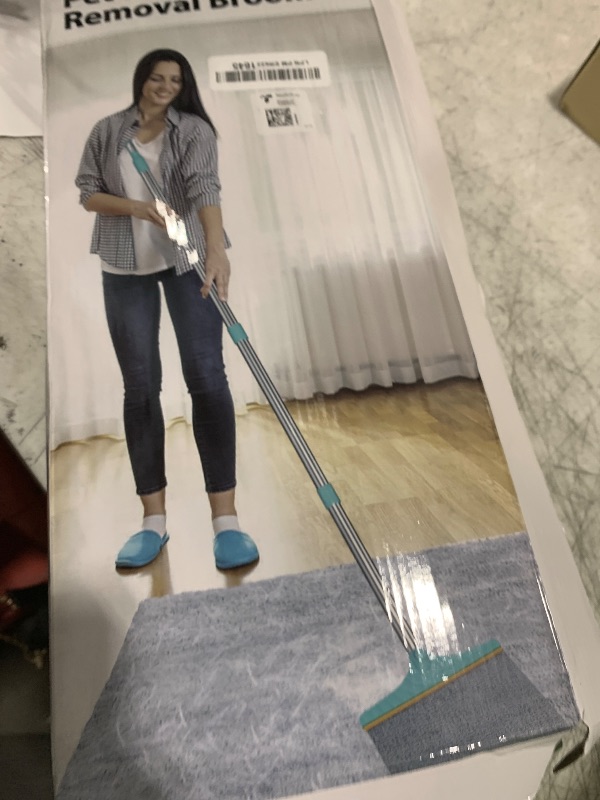 Photo 1 of B-Land Carpet Rake for Pet Hair Removal, Reusable Pet Hair Remover with 60” Adjustable Long Handle, Carpet Scraper Dog Cat Hair Remover Tool for Rugs, Mats