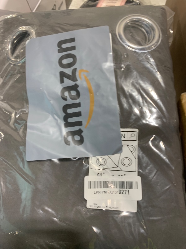 Photo 1 of NICETOWN Grey Bedroom Blackout 90 inch Curtains - Grommet Energy Saving Thermal Insulated Room Darkening Drapes Sound Dampening Window Treatments for Living Room (2 Panels, W52 x L90)