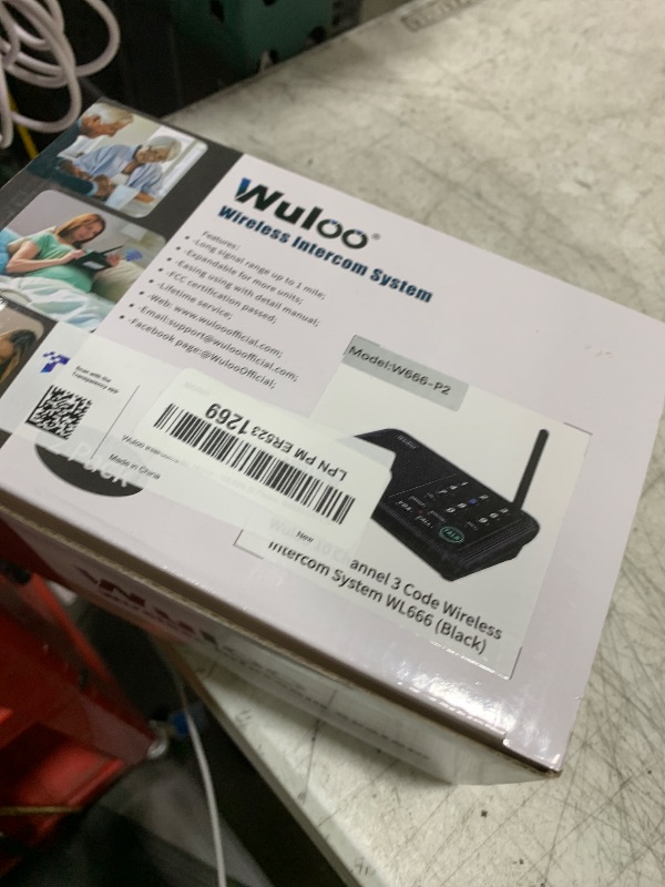 Photo 1 of Wuloo Intercoms Wireless for Home 1 Mile (5280 Feet) Range 10 - Channel, Wireless Home Intercom System for House Business Office, Room to Room Intercom, Home Communication System (2 Packs, Black)