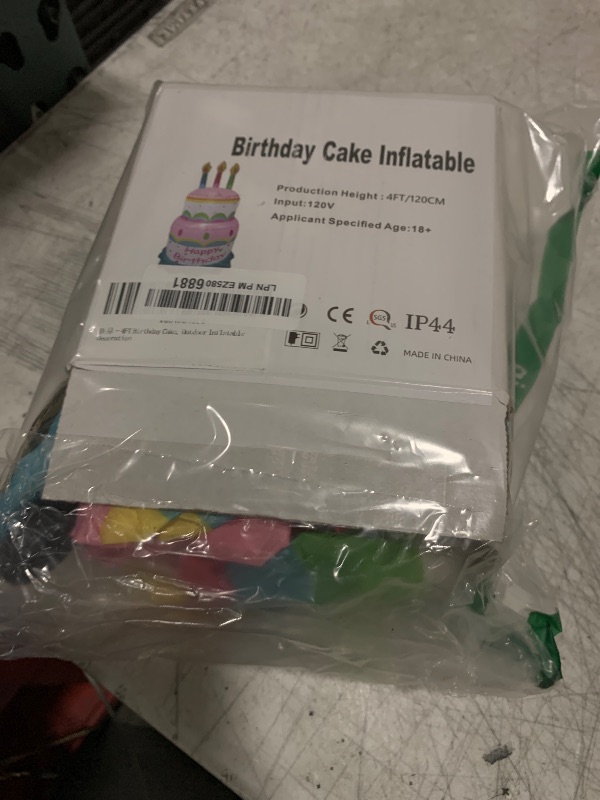 Photo 1 of [2025 New] 4FT Inflatable Happy Birthday Cake Decorations, with Candles, Build-in LED Lights,Birthday Cake Blow up Outdoor Yard Decorations for Birthday Party Indoor Home Celebration Garden Lawn