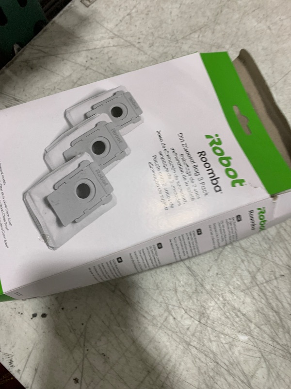 Photo 1 of iRobot Authentic Replacement Parts - 3 Count (Pack of 1) Dirt Disposal Bags Compatible with Roomba Clean Base Models i1+, i3+, i4+, i5+, i7+, i8+, Combo j8+, j9+