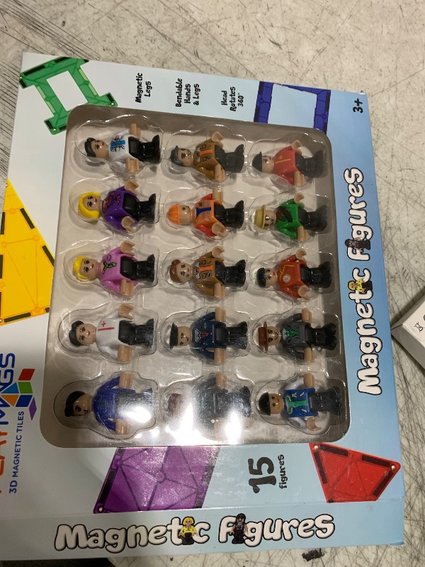 Photo 1 of Playmags Magnetic Figures Community Set of 15 Pieces - Play People Perfect for Magnetic Tiles Building Blocks - STEM Learning Toys Children – Magnet Tiles Expansion Accessories Pack (Styles May Vary)