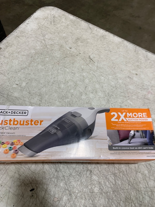 Photo 1 of BLACK+DECKER dustbuster QuickClean Cordless Handheld Vacuum, Car Vacuum Portable (HNVC215B10)