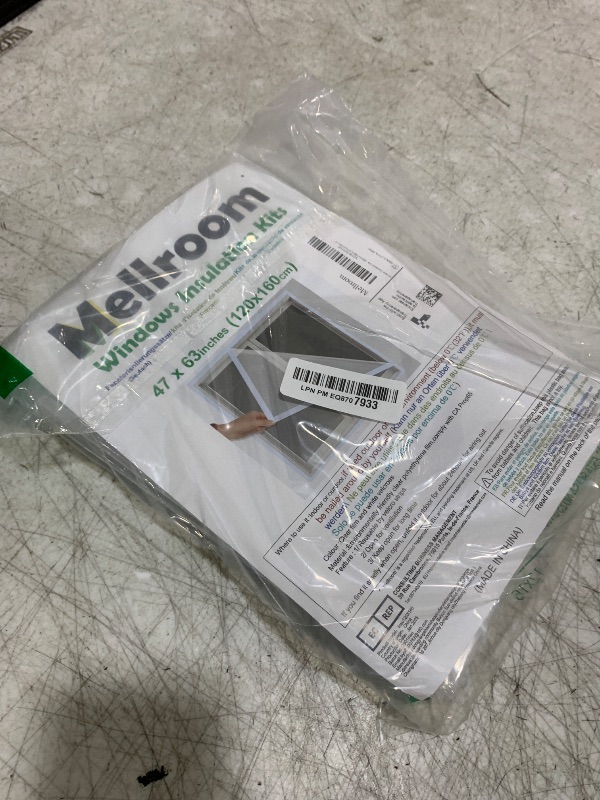 Photo 1 of Mellroom Adjustable Window Insulation Kit 47inX63in(120X160cm) for Winter Keep Cold Out,cuttable Transparent Film 180? Thickness,Easy to Open for Ventilation,Reusable Plastic Window wrap