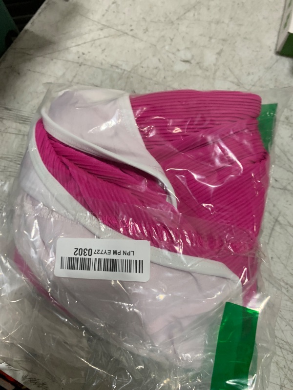 Photo 1 of oten 2025 Women One Piece Swim Suit Tummy Control Adjustable Strap Scoop Neck Bathing Suit Sporty Ribbed Swimming wear Hot Pink Large