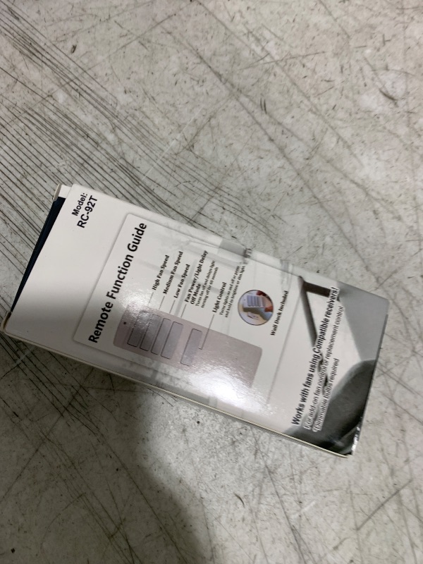 Photo 1 of Ceiling Fan Remote Control for Harbor Breeze, Replacement for A25-TX001-R1/A25-TX005-R/A25-TX013/ZJF-RT01A, 3 Speeds & Light Dimmer, Remote with Wall Mount, 315MHz (Remote Only)