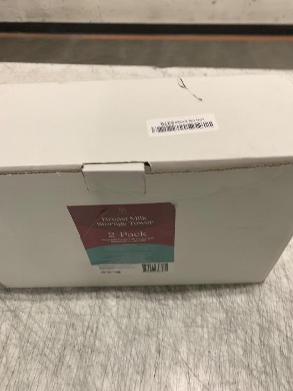 Photo 1 of Nurse & Nourish 2 Pack Breast Milk Storage Tower - Convenient Storage for Milk Freezer Bags - Efficiently Store in Freezer Organizer Tower Breast Storing Containers for Up to 120oz