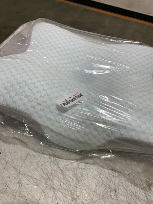 Photo 1 of Cervical Neck Pillow - Ergonomic Side Sleeper Pillow for Pain Relief, Cooling Cervical Pillow for Sleeping, Contour Orthopedic Memory Foam Pillows for Back Stomach Sleepers