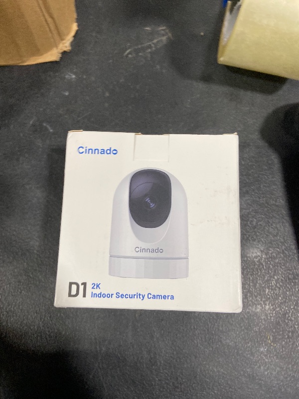 Photo 1 of Cinnado Security Camera Indoor-2K 360° WiFi Cameras for Home Security?Pet/Dog/Baby Camera with Phone app, 2-Way Audio, Night Vision, 24/7 SD Card Storage, Works with Alexa & Google Home (2.4Ghz)-D1