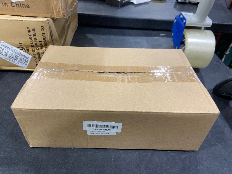 Photo 1 of 1 Pack 2-Tier Bathroom Organizers and Storage, Clear Under Sink Organizer Vanity Countertop Storage Pantry Organizers, Pull-Out Cabinet Organizer With Track For Bathroom, Kitchen, Pantry