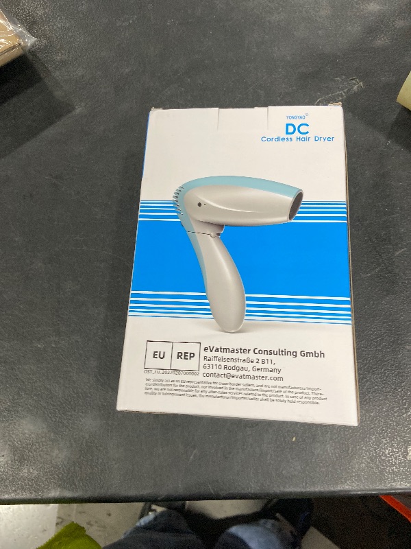 Photo 1 of Cordless Hair Dryer - Only Cold Wind Battery Operated Hair Dryer - Rechargeable Portable Hairdryer for Indoor, Outdoor, Camping, Tourism