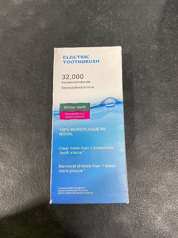 Photo 1 of ?????? RED-NI Sonic Electric Toothbrush, 4 Free Replacement Heads Included as Gifts Ideal for Adult Children and Couples Use USB Fast Charging Waterproof Toothbrush,Model: ET201 (White)