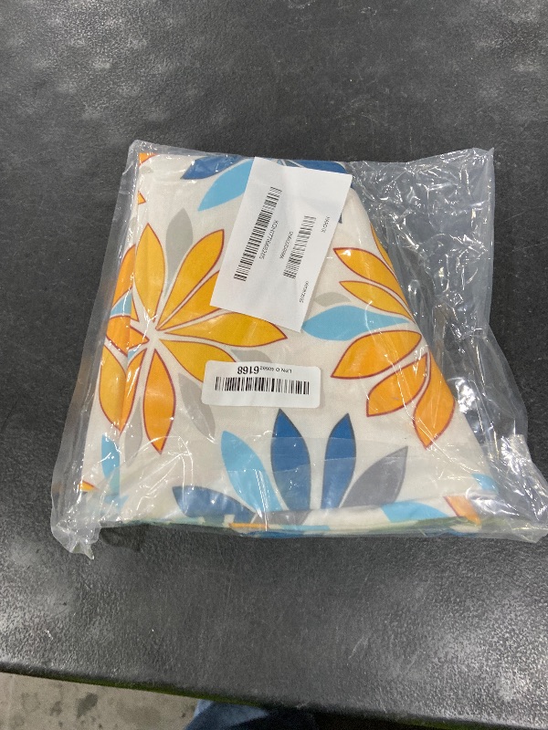 Photo 1 of AACORS Outdoor Waterproof Pillow Covers 18x18 Inch Set of 2,Yellow and Blue Flower Colored Decorative Throw Pillow Cases for Patio Funiture Garden Decor AAW02-18-2