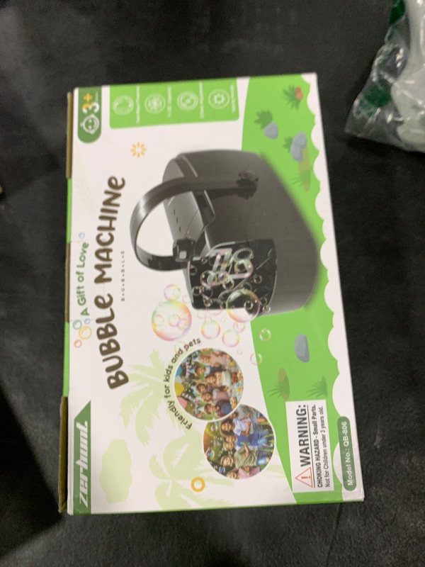 Photo 1 of Bubble Machine Durable Automatic Bubble Blower, 18000+ Big Bubbles Per Minute Bubbles for Kids Toddlers Bubble Maker Operated by Plugin or Batteries Bubble Toys for Indoor Outdoor Birthday Party