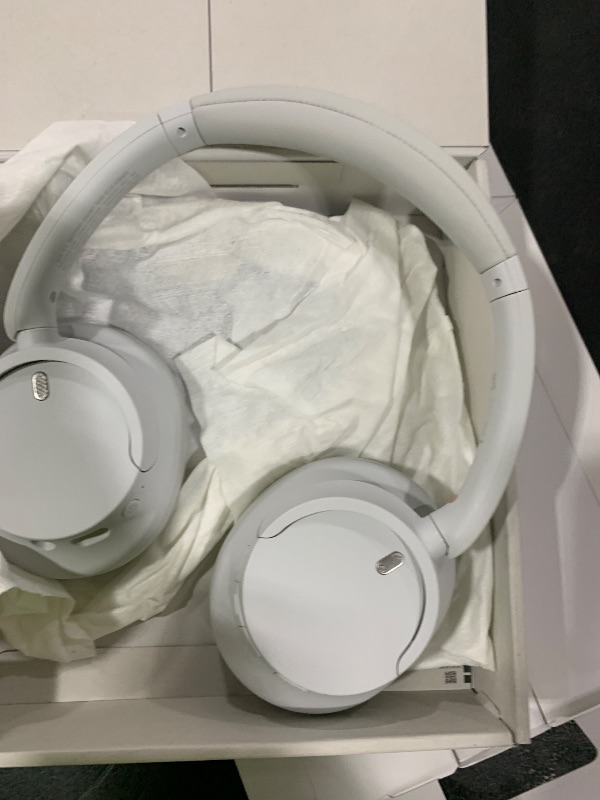 Photo 1 of Sony WH-CH720NW Noise Canceling Wireless Bluetooth Headphones - Built-in Microphone - up to 35 Hours Battery Life and Quick Charge - Matte White
