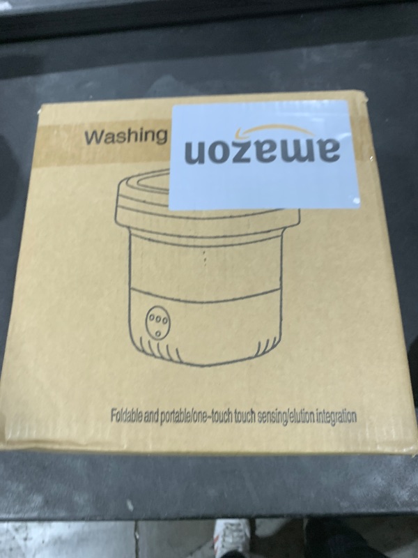 Photo 1 of Portable Washing Machine, 16L Upgraded Mini Washer with Spin Basket Laundry Machine, 3 Cleaning Modes Suitable for Small Clothes, Foldable Design Ideal for Apartment, Home, Hotel and camping