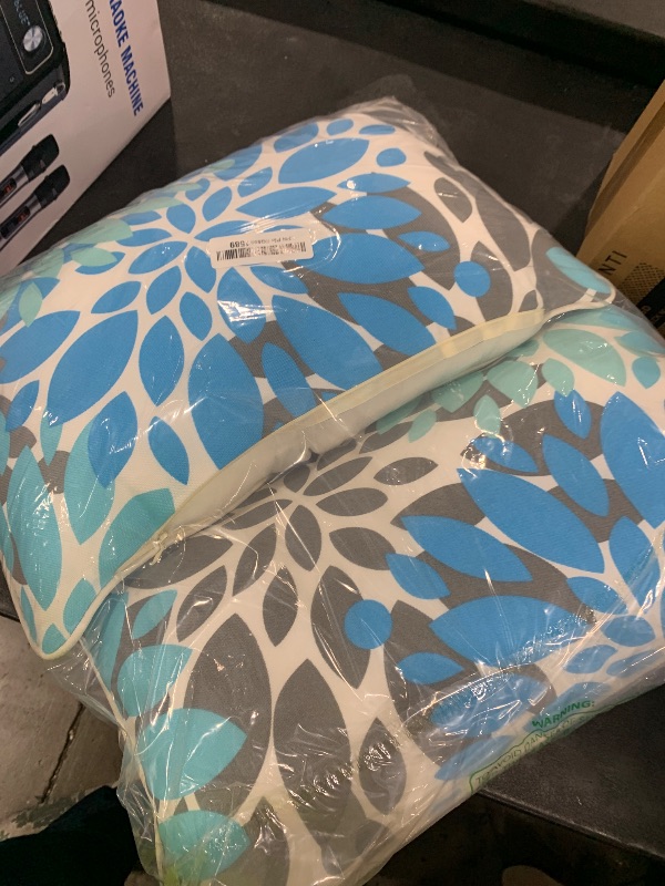 Photo 1 of JMGBird Outdoor Lumbar Pillows Waterproof Set of 2 Outdoor Pillows with Insert Included 12×20 Inch Outdoor Pillow for Patio Furniture