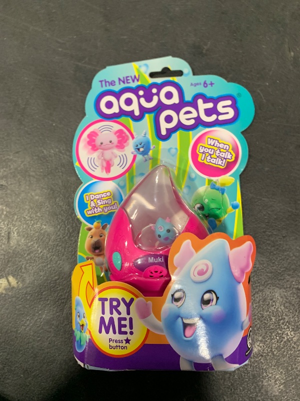 Photo 1 of Aqua Pets Muki – Cute, Playful Interactive Floating Water Pet with Lights, Sounds & 3 Games – Collectible Toy for Kids Ages 6+