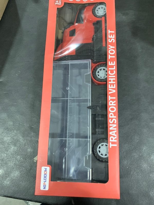 Photo 1 of NIPLOOOW Fire Trucks Toy Set with Play Mat, Carrier Truck Play Vehicles Set for 3 4 5 6 Years Old Boys Kids, Die-Cast Car Toy for Toddlers 3-4 Years, Birthday Gifts Toys for 3-9 Year Old Boys