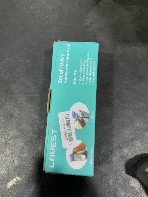 Photo 1 of 10 Professional Hair Clipper Guards Cutting Guides Compatible with Most Wahl Clippers with Organizer, Color Coded Clipper Combs Replacement - 1/16" to 1"