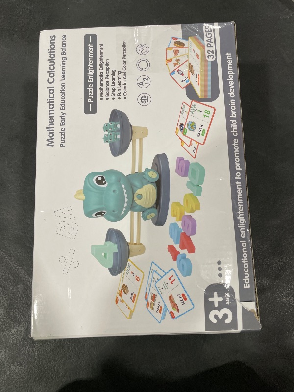 Photo 1 of Kaodezhu Dinosaur Math Balance Toys - Montessori Toys for 3 Years Old Kids, Learning and Educational Toys for Boys and Girls - Birthday Gifts for 4 5 6 7 Year Old Boys