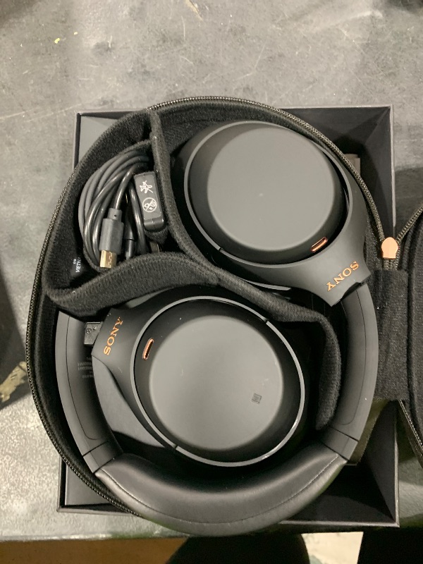 Photo 1 of Sony WH-1000XM4 Wireless Premium Noise Canceling Overhead Headphones with Mic for Phone-Call and Alexa Voice Control, Black WH1000XM4