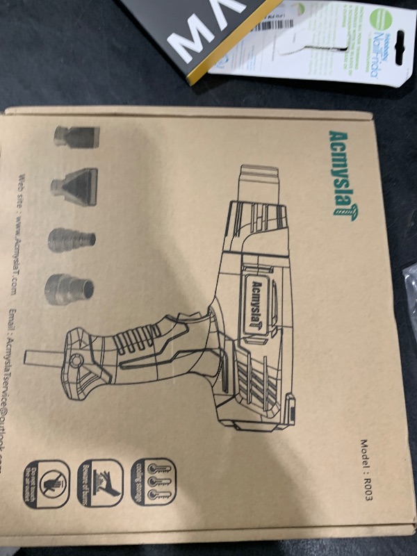 Photo 1 of Heat , Heavy Duty Hot Air Gun Kit Dual Temperature Settings 572?~932? (300?-500?), Overload Protection with 4 Nozzles for Crafts, Shrink Wrapping/Tubing, Paint Removing, Epoxy Resin