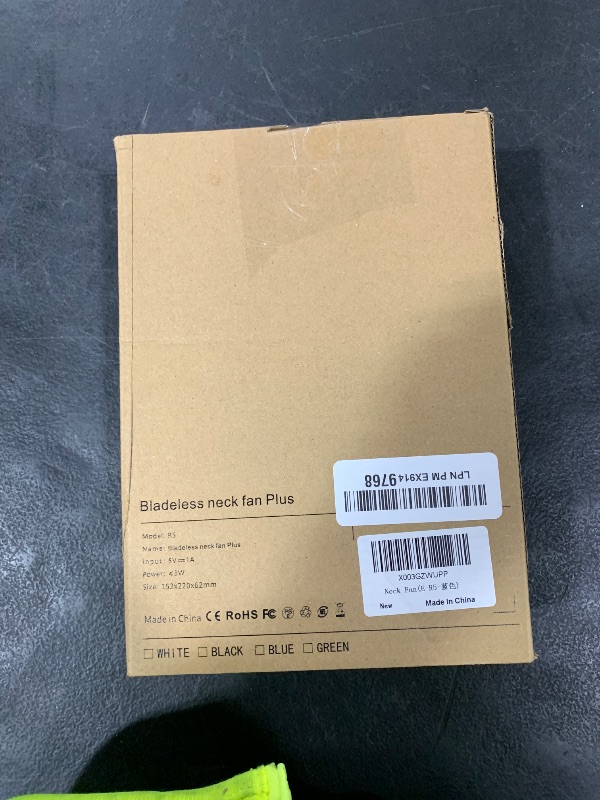 Photo 1 of ASNUG Neck Fan, USB Rechargeable Personal Fan, 4000 mAh Battery Operated, 3 Speeds Adjustable, Faster Cooling, Ultra Quiet, Suitable for Home, Office, Travel, Sports