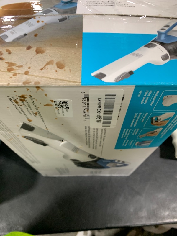 Photo 1 of BLACK+DECKER dustbuster AdvancedClean Cordless Handheld Vacuum, Compact Home and Car Vacuum with Crevice Tool (CHV1410L)