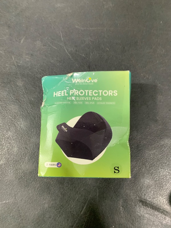 Photo 1 of Plantar Fasciitis Gel Heel Protectors - (2 Pairs) Welnove Heel Cups for Women Men Heels Spur Pain Relief - Heel Inserts Pads for Achilles Tendonitis Dry Cracked Heel Support Cushion (Size S)