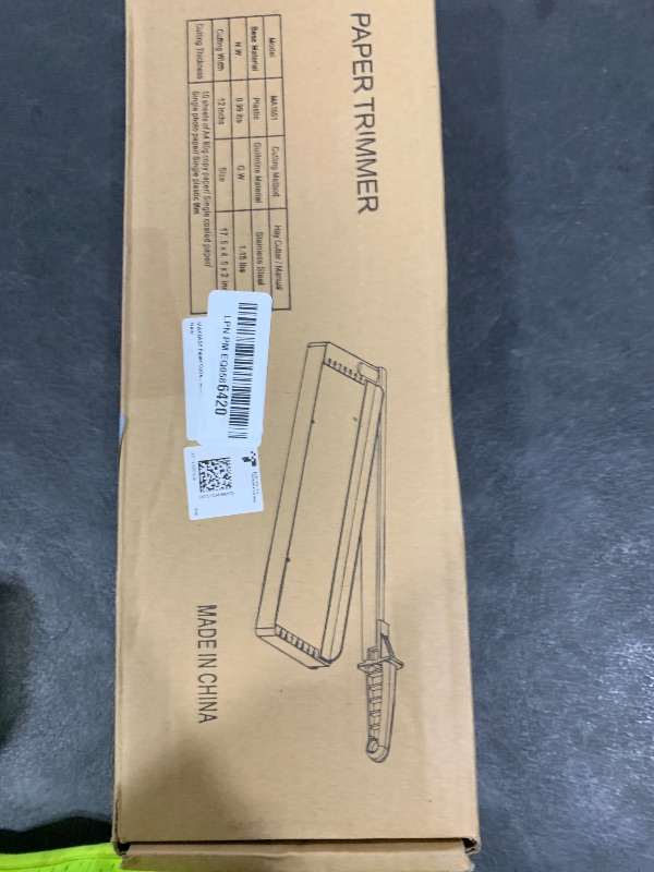 Photo 1 of MAKEASY Paper Cutter 12 Inch, 8 Sheet Capacity, Heavy Duty Paper Cutter for Cardstock, Guillotine Paper Trimmer for Crafting, Classroom and Office