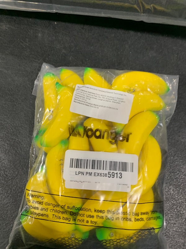 Photo 1 of Woanger 24 Pcs Banana Stress Toys Banana Stretchy Toys Ball with Emotions Mini PU Squeeze Balls Bulk Fidget Toy with Storage Bag for Anxiety Relief Kids Adults Party Favors