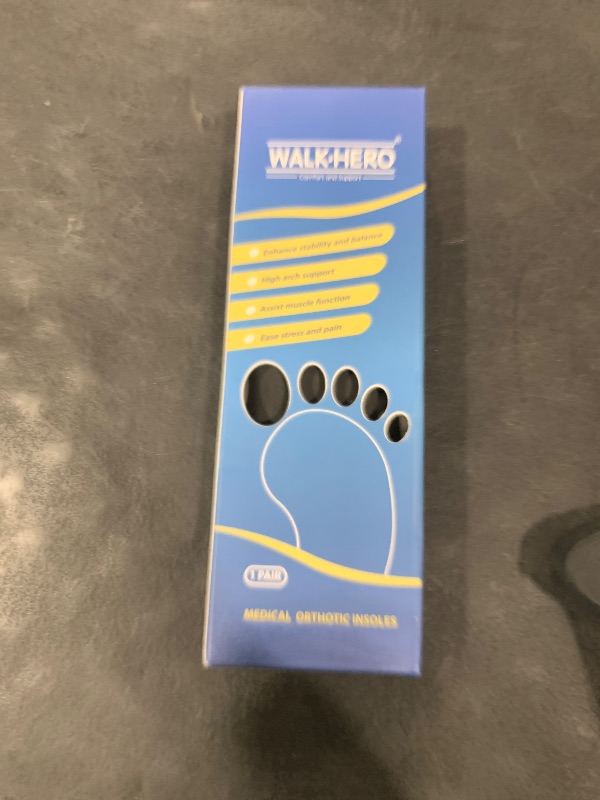 Photo 1 of Inserts Relieve Plantar Fasciitis - Flat Feet Insoles Arch Supports, Orthotic Insoles for Foot Pain Arch Pain Reduce Muscle Fatigue Absorb Shock (Mens 5-5 1/2 | Womens 7-7 1/2)